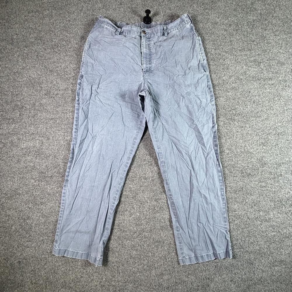 Vintage L.L. Bean Chino Pant Men's 34x30 Blue Cotton Straight Outdoor Workwear
